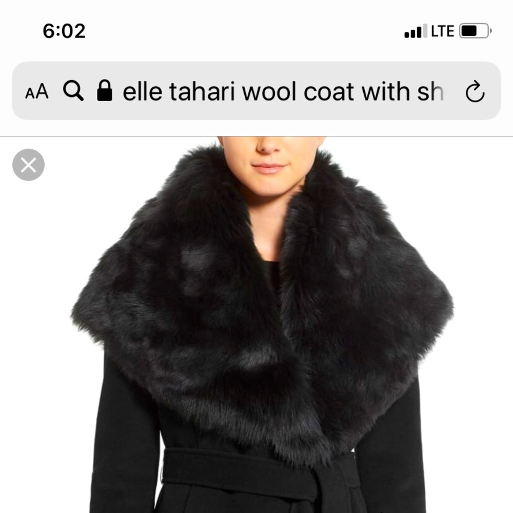 Wool/cashmere coat with Toscana Shearling collar.